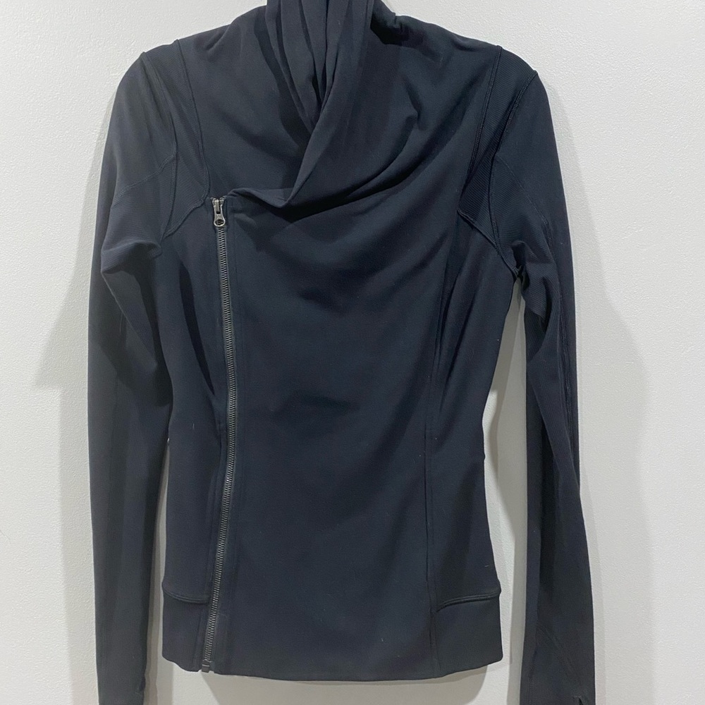 Lululemon Bhakti Long Sleeve Double Breasted Yoga Jacket In Black, Size 8